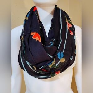 Floral Print Infinity Scarf